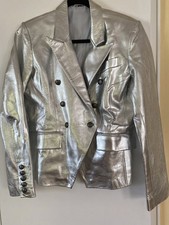 Blazer donna argento elegante