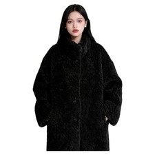 Nuovo cappotto pelliccia lana