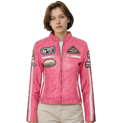 Infinity leather giacca biker - infinity,
