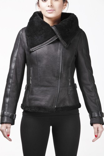 Giacca pelle pilota in - in, da
